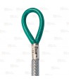 Anclaje de cable de acero con revestimiento con guardacabos