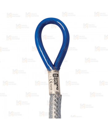 Anclaje de cable de acero con revestimiento con guardacabos