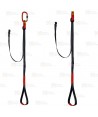 Pedal regulable de poliamida ligero y resistente para ascenso con puño bloqueador