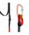 Pedal regulable de poliamida ligero y resistente para ascenso con puño bloqueador