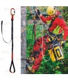 Pedal regulable de poliamida ligero y resistente para ascenso con puño bloqueador