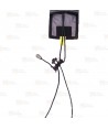 Pedal regulable de poliamida ligero y resistente para ascenso