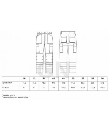 Pantalón multibolsillos con cintas reflectantes