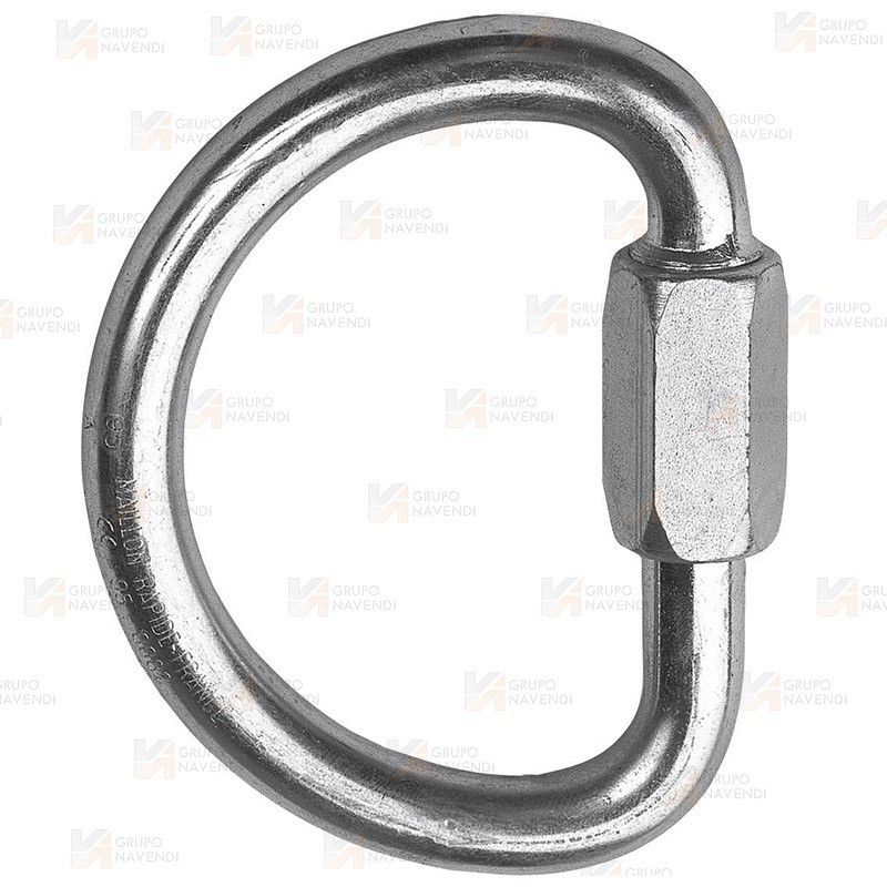 Maillón tipo "D" de acero EN 12275, EN 362 (Ø 10 mm)