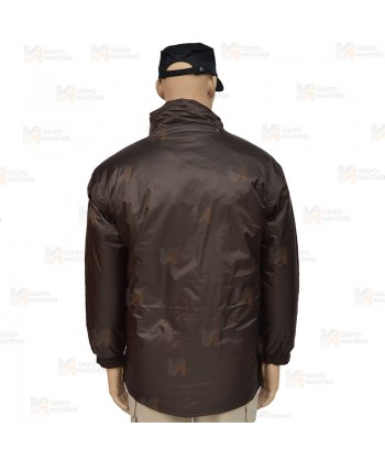 Parka para vigilantes de seguridad color marrón