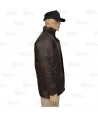 Parka para vigilantes de seguridad color marrón