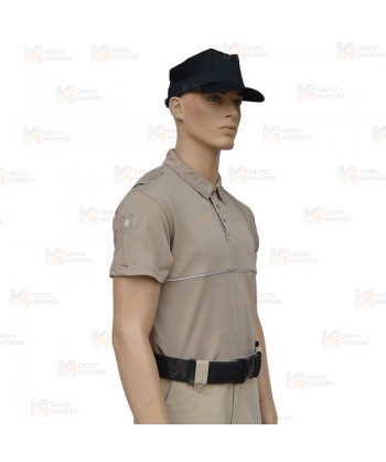 Polo transpirable y antibacteriano de manga corta para vigilantes de seguridad