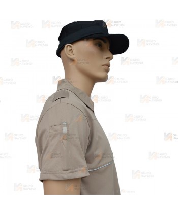 Polo transpirable y antibacteriano de manga corta para vigilantes de seguridad