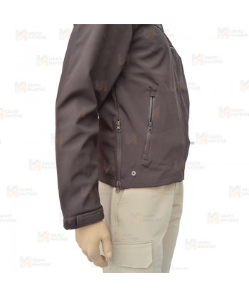Chaqueta con tejido Softshell de triple capa para vigilante de seguridad