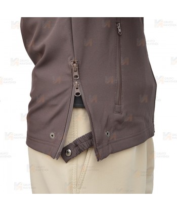 Chaqueta con tejido Softshell de triple capa para vigilante de seguridad