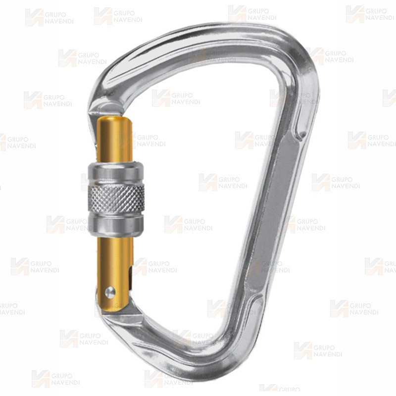 Mosquetón de aluminio Screw Lock de 30 kN de SingingRock