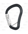 Mosquetón HMS de aluminio Tri-Lock  (30 kN y 26 Ø) color negro