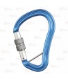 Mosquetón HMS de aluminio Screw Lock  (30 kN y 26 Ø) color azul