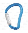 Mosquetón automático HMS de aluminio Tri-Lock  (30 kN y 26 Ø) color azul