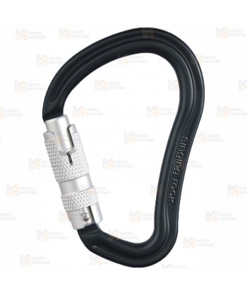 Mosquetón automático HMS de aluminio Tri-Lock  (30 kN y 26 Ø) color negro