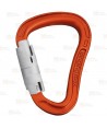 Mosquetón automático HMS de aluminio Tri-Lock  (23 kN y 22 Ø) color naranja