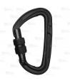 Mosquetón HMS de aluminio Screw Lock  (23 kN y 18 Ø) color negro
