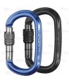 Mosquetón oval de aluminio con cierre rosca  Screw Lock  (26 kN y 21 Ø)