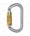 Mosquetón automático de acero Tri-Lock triple acción
