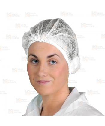 Gorro desechable doble goma color blanco