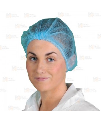 Gorro desechable doble goma color azul