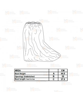 Cubre-botas sms protección química y biológica tipo 6