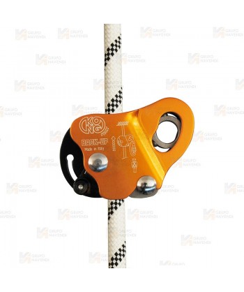 Anticaídas y bloqueador simultáneo para cuerdas de 10 mm a 12 mm.