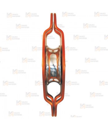 Polea simple para cuerdas con apertura y enganche doble (30 kN)