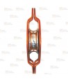 Polea simple para cuerdas con apertura y enganche doble (30 kN)