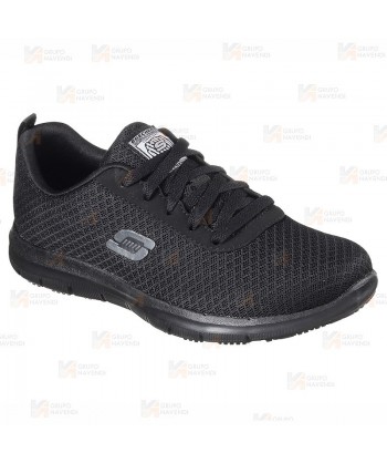 Zapatilla Skechers con cordones Ghenter Bronaugh  para mujer color negro