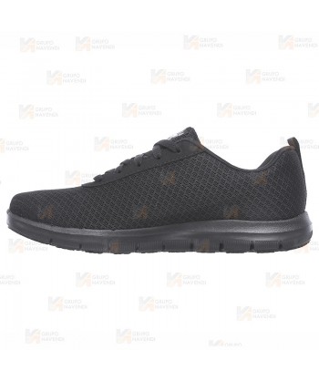 Zapatilla Skechers con cordones Ghenter Bronaugh  para mujer color negro