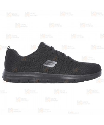 Zapatilla Skechers con cordones Ghenter Bronaugh  para mujer color negro