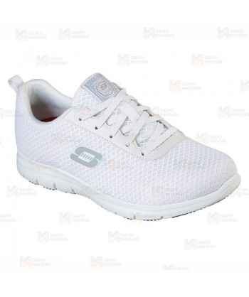 Zapatilla Skechers con cordones Ghenter Bronaugh  para mujer color blanco