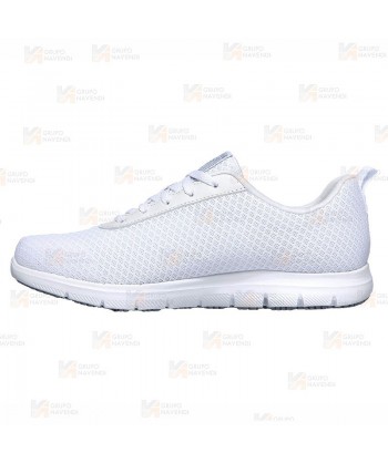 Zapatilla Skechers con cordones Ghenter Bronaugh  para mujer color blanco
