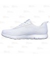 Zapatilla Skechers con cordones Ghenter Bronaugh  para mujer color blanco