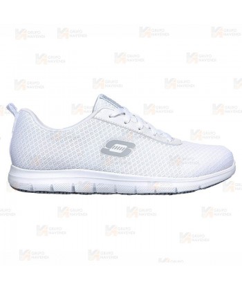 Zapatilla Skechers con cordones Ghenter Bronaugh  para mujer color blanco
