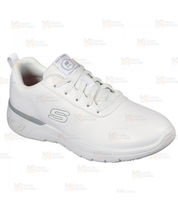 Zapatilla Skechers con cordones Marsing Gmina Sr  para mujer color blanco
