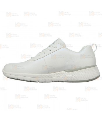 Zapatilla Skechers con cordones Marsing Gmina Sr  para mujer color blanco