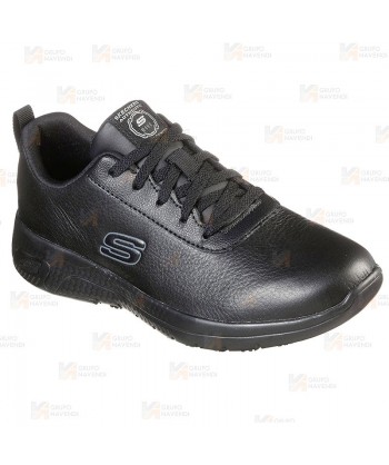 Zapatilla Skechers con cordones Marsing Gmina Sr  para mujer color negro