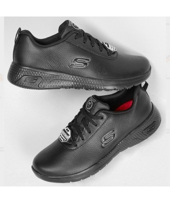 Zapatilla Skechers con cordones Marsing Gmina Sr  para mujer color negro