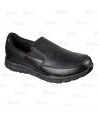 Mocasín laboral Skechers Nampa Annod para mujer. Color negro