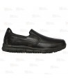 Mocasín laboral Skechers Nampa Annod para mujer. Color negro