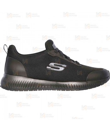 Zapatilla laboral Skechers Squad SR Myton para mujer color negro