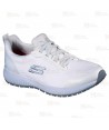 Zapatilla laboral Skechers Squad SR Myton para mujer color blanco