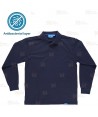 Polo antibacteriano de manga larga color  marino