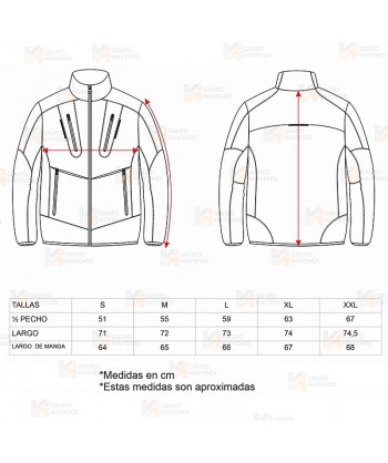 Cazadora deportiva con tejido Ripstop marino/rojo