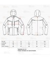 Parka deportiva acolchada con capucha en tejido Ripstop