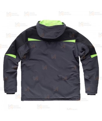 Parka deportiva acolchada con capucha en tejido Ripstop