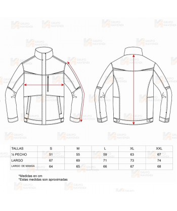 Chaqueta laboral con tejido Canvas