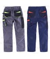 Pantalón laboral multibolsillos con rodilleras confeccionado con tejido Canvas